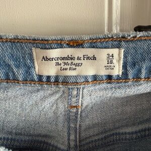 Abercrombie & Fitch Light Blue Denim Low Rise Jeans